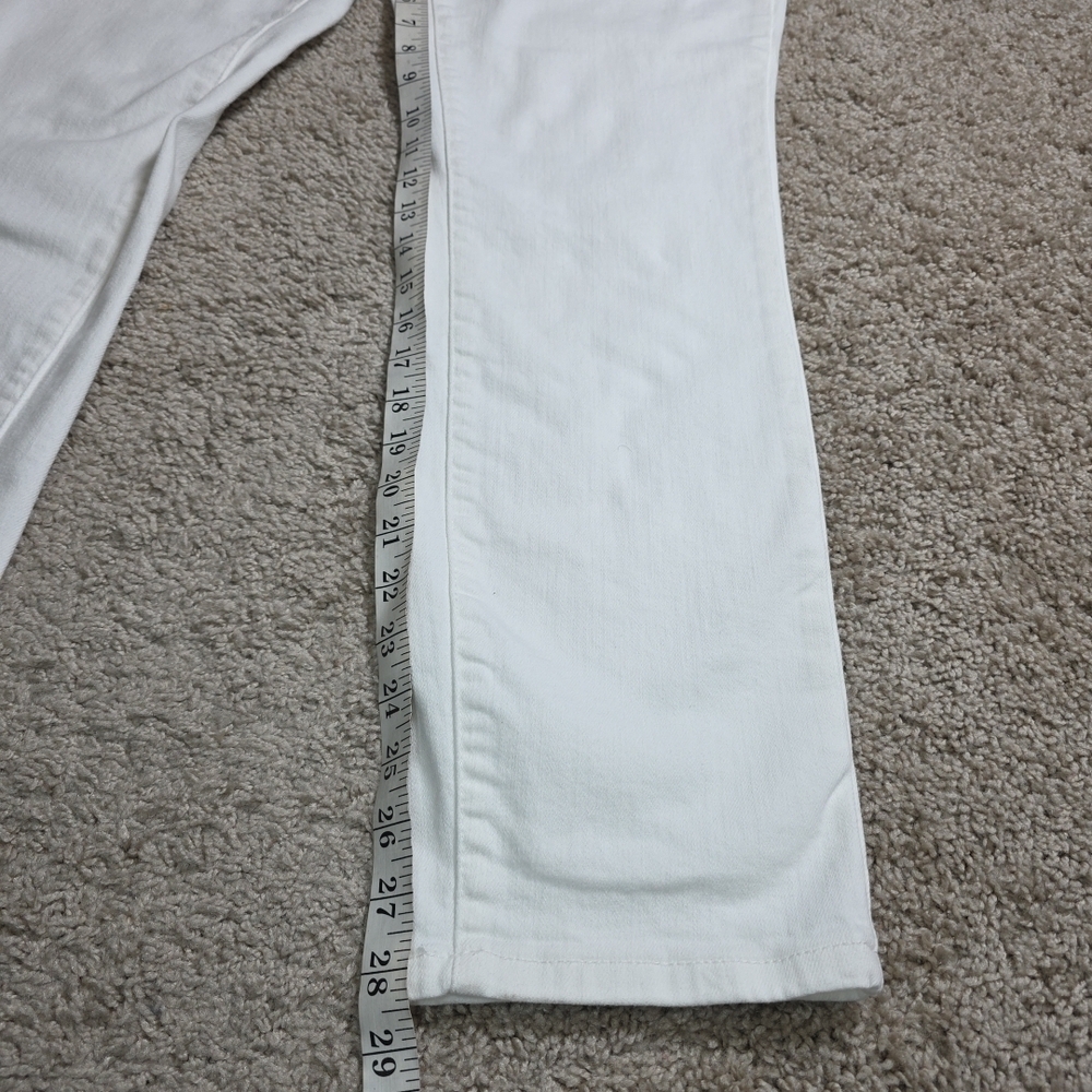Judy Blue Jeans White Boyfriend Fit Size 15/32 High Rise - Picture 9 of 11